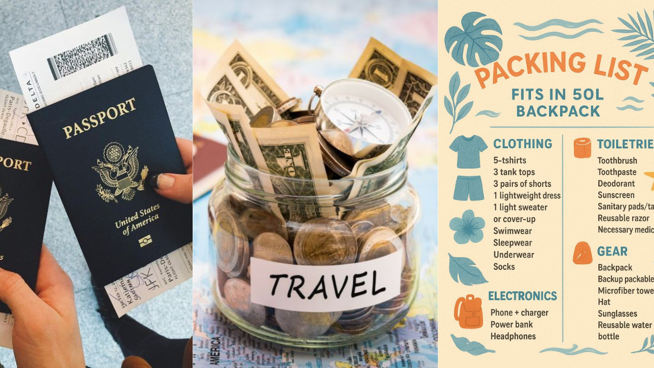 beginner travel checklist